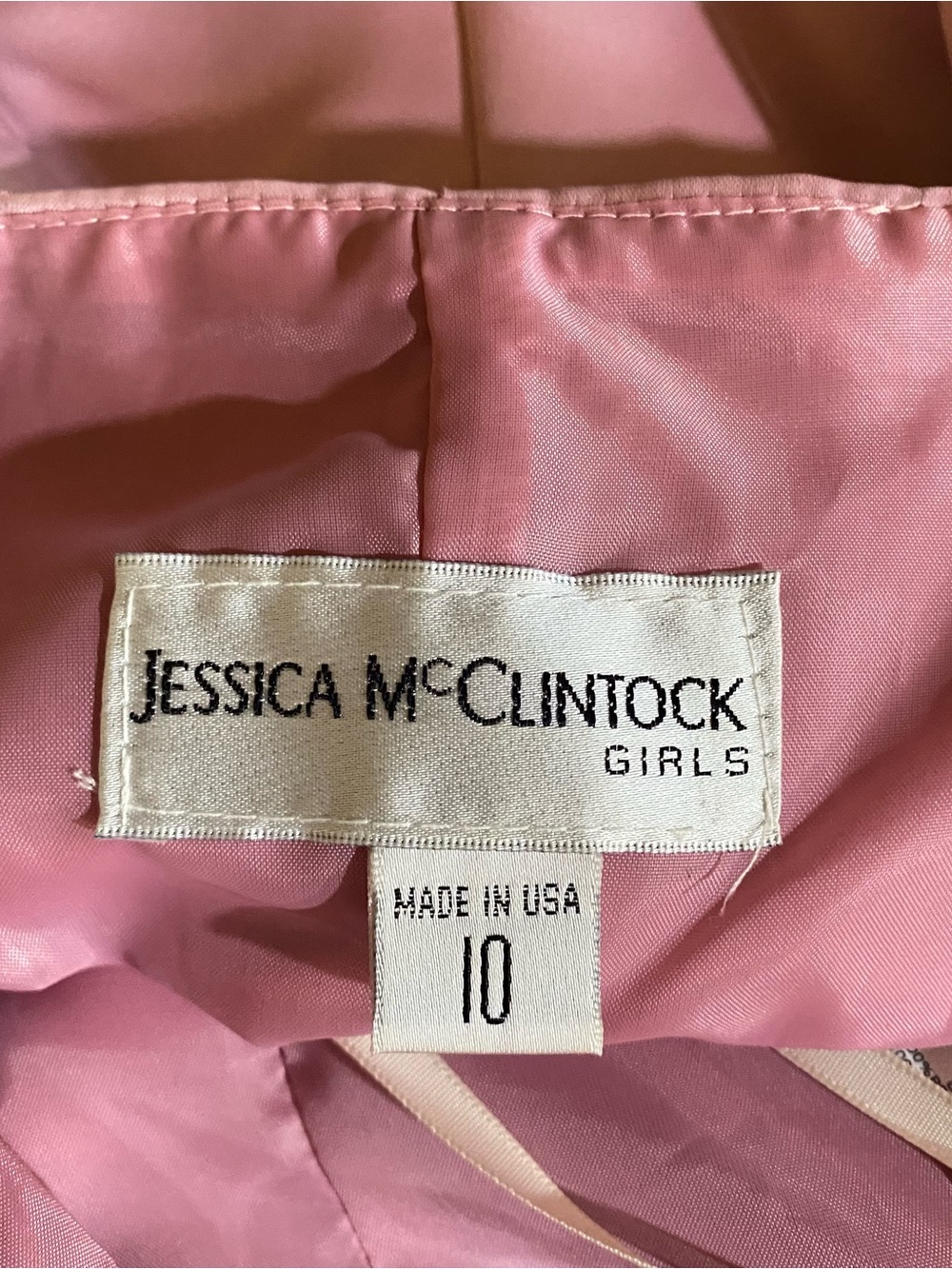 Jessica McClintock Light Pink Halter Satin Gown with Bow Accent - Picture 4 of 7